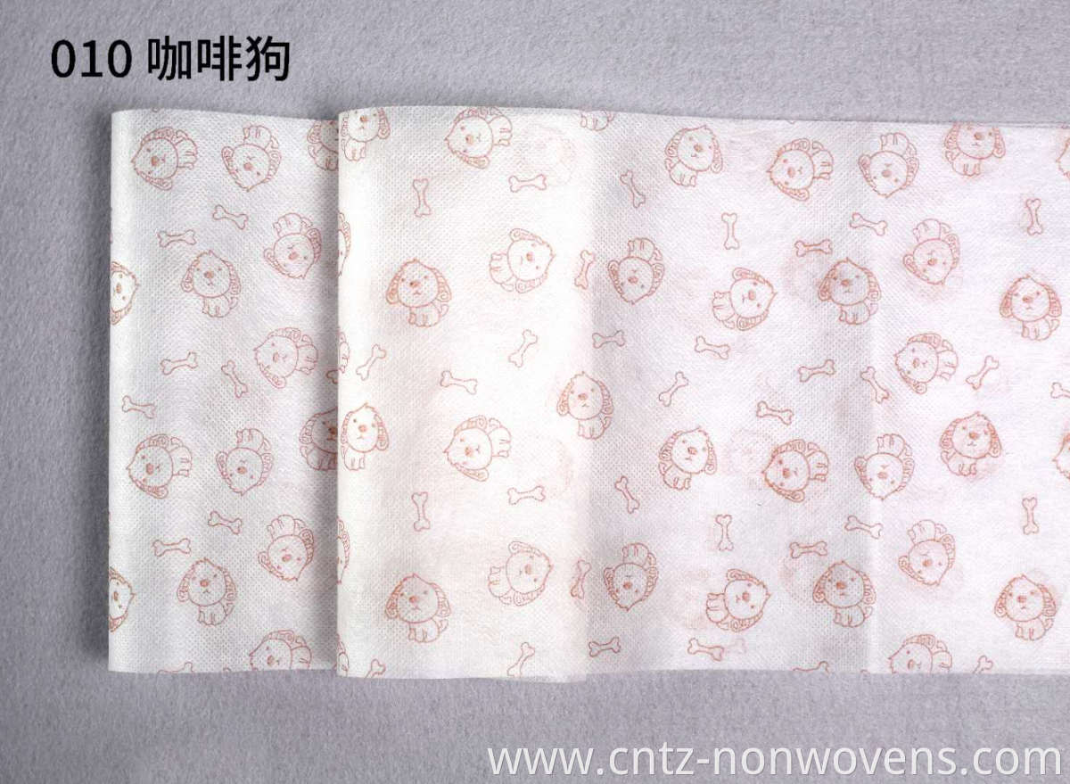 Printed Spun-Bonded Nonwoven Fabric